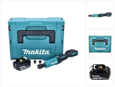 Produktbild von Makita DWR 180 F1J Akku Ratschenschrauber 18 V 47,5 Nm 1/4" 3/8" + 1x Akku 3,0 Ah + Makpac - ohne Ladegerät