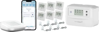 Produktbild von HOMEMATIC IP Starterset Fußbodenheizung für 6 Räume