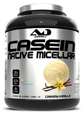 Image de Caséines - Addict Sport Nutrition - Casein Native Micellar (2kg) - Saveur Vanille