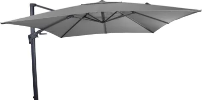 Image de Parapluie de signalisation VirgoFlex - 3x3m - Gris - UV50+ - Sans lambrequin - Structure en aluminium