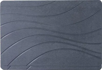 Produktbild von Schnelltrocknende Kieselgur-Badematte, wasserabsorbierende Kieselgur-Badematte für Badezimmer, rutschfest, große Steinbadematte, geruchlos (60 x 39 cm, Grau)