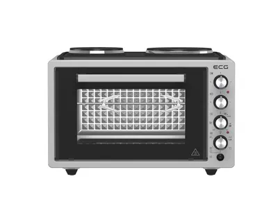 Zdjęcie produktu dla ECG ETH 3701G, Kuchenka stołowa, Szary, Obrotowy, Inox Grey, Szary, Szkło, Metal