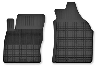 Produktbild von Gummi-Fußmatten Vorne für Nissan Qashqai I J10 (szeroki) 2007-2013 – 2-tlg, Schwarz, Semi-Universal, angepasst – Wielganizator Semi-Universal