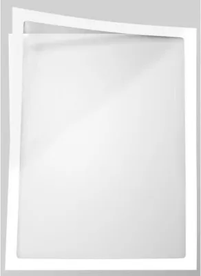 Produktbild von Infotasche ADMA selbsthaftend/magnetisch A4 BxH 225x312mm weiß VE=5 Stück