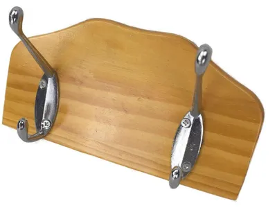 Produktbild von Kleiderhaken 2fach Haken Garderobenhaken Garderobe Wandhaken