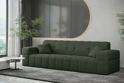 Produktbild von Kaiser Möbel Sofa 3 sitzer Couch NIMES stilvol Stoff VERITA Dunkelgrün