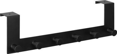 Navaris Türhaken Haken zum Einhängen - Handtuchhalter Kleiderhaken für Küche Flur Garderobe - Türgarderobe aus Edelstahl - für Türen bis 4cm