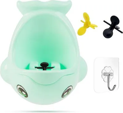Produktbild von Family Pound – Töpfchen-Toilettentrainer – Urinalfisch – Töpfchen-Training Jungen-WC-Toilette für Kinder – Kunststoff – inklusive Haken zum Aufhängen