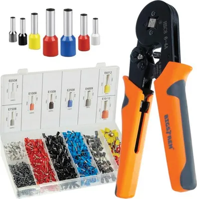 Obrázek produktu pro Bigstren 22717 Krimpovací kleště + svorky sada 1200 ks