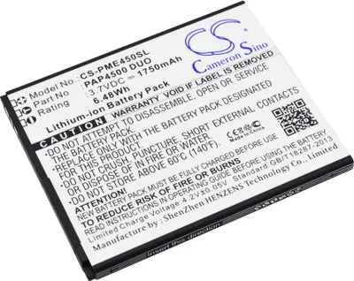 Produktbild von TECHTEK Akku Kompatibel mit [Prestigio] MultiPhone 4500 Duo Ersetzt PAP4500 DUO