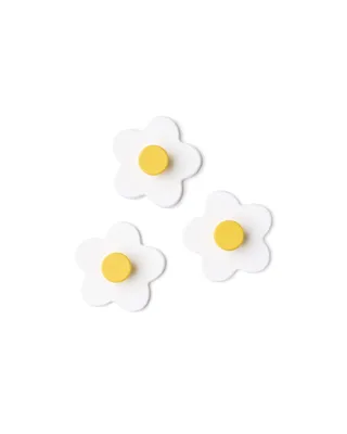 Produktbild von Kids Concept Hakenset  3er-Pack Blume weiss - 9.5 x 9.5 x 3cm