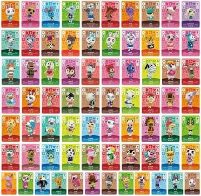 Produktbild von Famanu NFC-Minikaarten Animal Crossing - 72 Karten mit seltenen Bewohnern