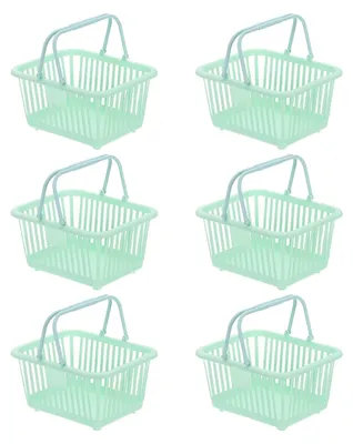 Imagen del producto de Conjunto de 6 mini cestas de plástico: cestas prácticas para diversas aplicaciones