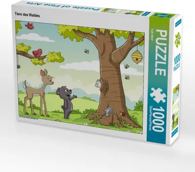 Produktbild von CALVENDO Puzzle Tiere des Waldes | 1000 Teile Lege-Größe 64x48cm Foto-Puzzle für glückliche Stunden