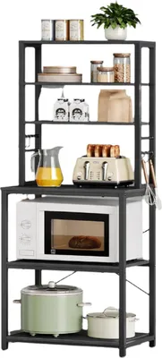 Zdjęcie produktu dla Półka kuchenna z 6 poziomami – stojak na mikrofalówkę – 40 x 60 x 167 cm