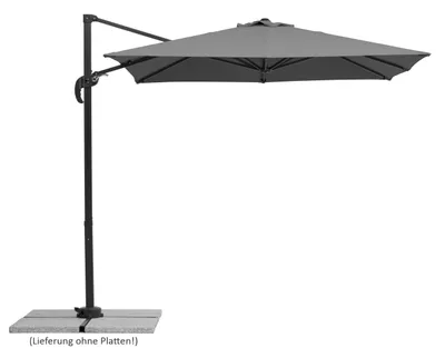 Produktbild von Schneider Sonnenschirm RHODOS JUNIOR, Anthrazit, ca. 230 x 230 cm, quadratisch
