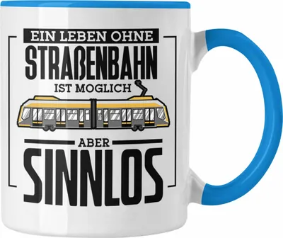 Produktbild von Trendation - Lustige Tasse Geschenk Spruch Lustig Normale Menschen Machen Mir Angst Geschenkidee Geburtstag (Blau)