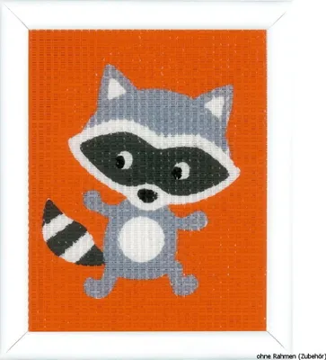Produktbild von Vervaco Stickpackung "Waschbär", Stickbild vorgezeichnet