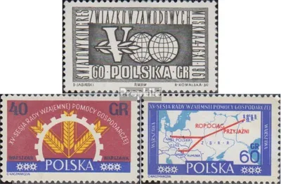 Produktbild von Briefmarken Polen 1961 Mi 1268,1275-1276 (kompl.Ausg.) postfrisch Weltgewerkschaftskongress