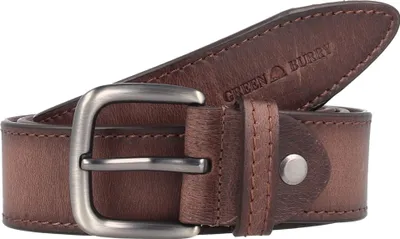 Produktbild von Ledergürtel mit Metallschnalle, 105 cm lang, 3,5 cm breit, individuell kürzbar