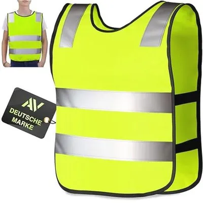 Productafbeelding van Kindveiligheidsvest Neon Geel (3-12 Jaar) Reflecterend Veiligheidsvest voor Kinderen