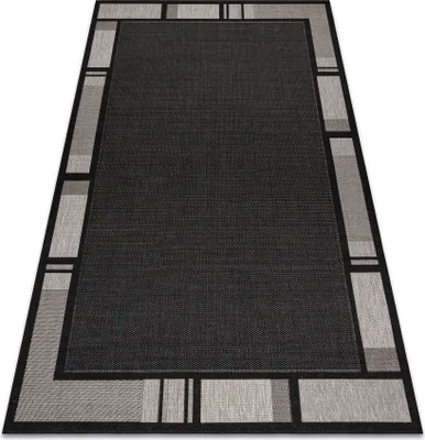 Produktbild von TEPPICH SIZAL FLOORLUX 20195 schwarz / silber Schwarz 80x150 cm