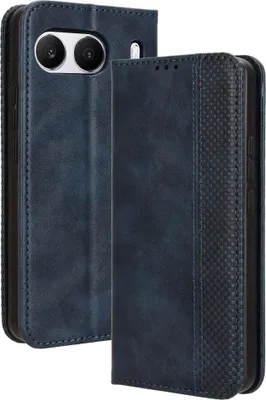 Produktbild von OnePlus Nord 4 Hülle - Coverup Vintage Style Klapphülle - Blau