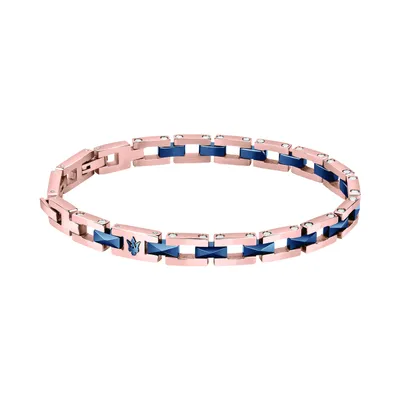 Produktbild von MASERATI BRACELET RG BLU CERAMIC 100% Edelstahl rosegold