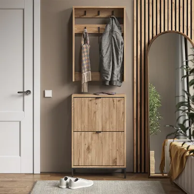 Image de Vestiaire Vicco Eliza Chêne Viking 60x92cm Set, 2 pièces, Model 58596