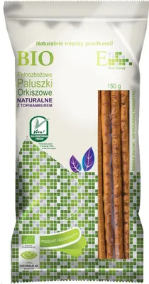 Zdjęcie produktu dla PALUSZKI ORKISZOWE PEŁNOZIARNISTE NATURALNE Z TOPINAMBUREM150 g - ENVOY