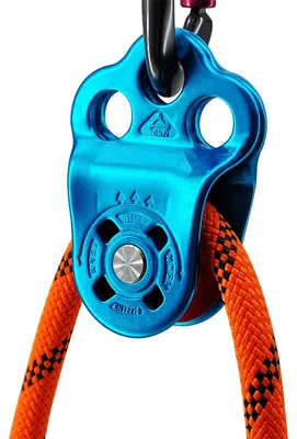 Produktbild von Kletterrolle 30kN 3-Fach Umlenkrolle, Aluminium 7075, Kugellager Seilrolle für Klettern, Bergsteigen, Outdoor & Abseilen bis 14mm