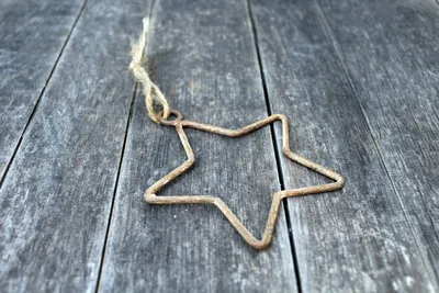 Produktbild von Rost Stern Hängedeko Weihnachtsdekoration Christbaumschmuck Fensterdeko Höhe 10 cm