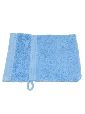 Produktbild von Julie Julsen BIO Waschhandschuh Himmelblau 15 x 21 cm