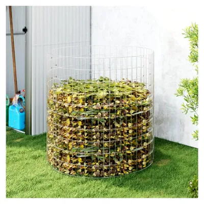 Produktbild von Gartenkomposter Ø100x100 cm aus verzinktem Stahl für Garten, Terrasse und Außenbereich