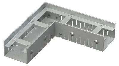 Zdjęcie produktu dla Odwodnienie narożne Alcadrain (Alcaplast) 75 mm regulowane, stal ocynkowana ADZ101VR