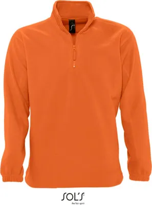 Produktbild von SOLs 56000 | Half-Zip Fleece Ness - Farbe: Orange - Größe: S