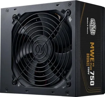 Zdjęcie produktu dla Zasilacz PC Cooler Master MWE 750W V3, 80 PLUS Bronze, Pół-modularny, Wentylator 120mm, ATX 3.1