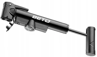 Produktbild von Beto CLD-039PG Fahrradpumpe 8 bar mit Manometer schwarz
