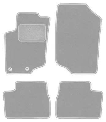 Immagine prodotto di Tappetini in moquette per Peugeot 207 2006-2012 (SW/station wagon/hatchback) – set 4 pezzi, grigi, su misura – Wielganizator OSLO