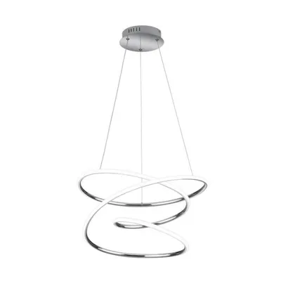 Immagine prodotto di Lampada a sospensione a LED BOLOGNA argento-bianca 36 W, bianco neutro 5100 lm, metallo, dimensioni: 150 x 50 x 50 cm, IP20, RL