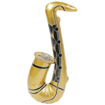 Produktbild von Goldenes Aufblasbares Saxophon (54cm)