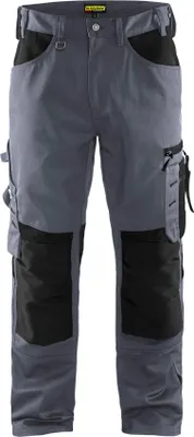 Produktbild von Blakläder® Handwerker Arbeitshose ohne Nageltaschen 1556 1860 in div. Farben, Farbe:grau/schwarz, Größe:62
