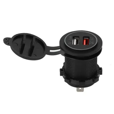 Image de Chargeur rapide pour voiture,Chargeur double USB pour voiture,Chargeur pour voiture,Chargeur étanche pour voiture,Chargement rapide de téléphone portable pour voiture