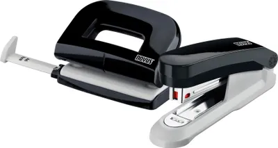 Produktbild von Novus Schreibtisch Set (Heftgerät E 15 mit Locher E 210, inkl. 1000 Heftklammern