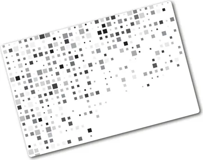 Produktbild von Tulup Glas Herdabdeckplatte - 80x52 cm - Glaskeramikkochfeld-Abdeckung Spritzschutz Glasabdeckplatte - Einteilig - Kunst: Modern & Klassisch - Abstrakte Quadrate - Grau
