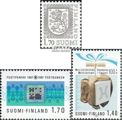 Produktbild von Briefmarken Finnland 1987 Mi 1008,1009,1010 (kompl.Ausg.) postfrisch Wappen