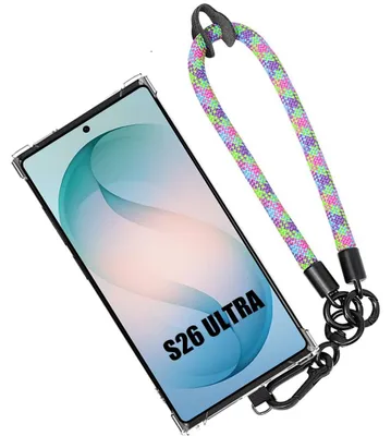 Image de Coque pour Samsung Galaxy S26 Ultra, Protection Antichoc Transparente avec Bracelet Détachable