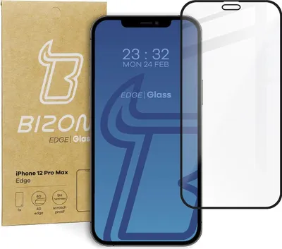 Produktbild von Bizon Glass Edge Apple iPhone 12 Pro Max schwarz