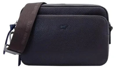 Zdjęcie produktu dla Pasek NOVARA, torba na ramię, model "Cross Body Bag", wąska, brązowa, dla mężczyzn - skóra