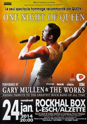 Productafbeelding van One Night Of QUEEN - Hommage 2014 - Affiche/Poster - 84x120 cm